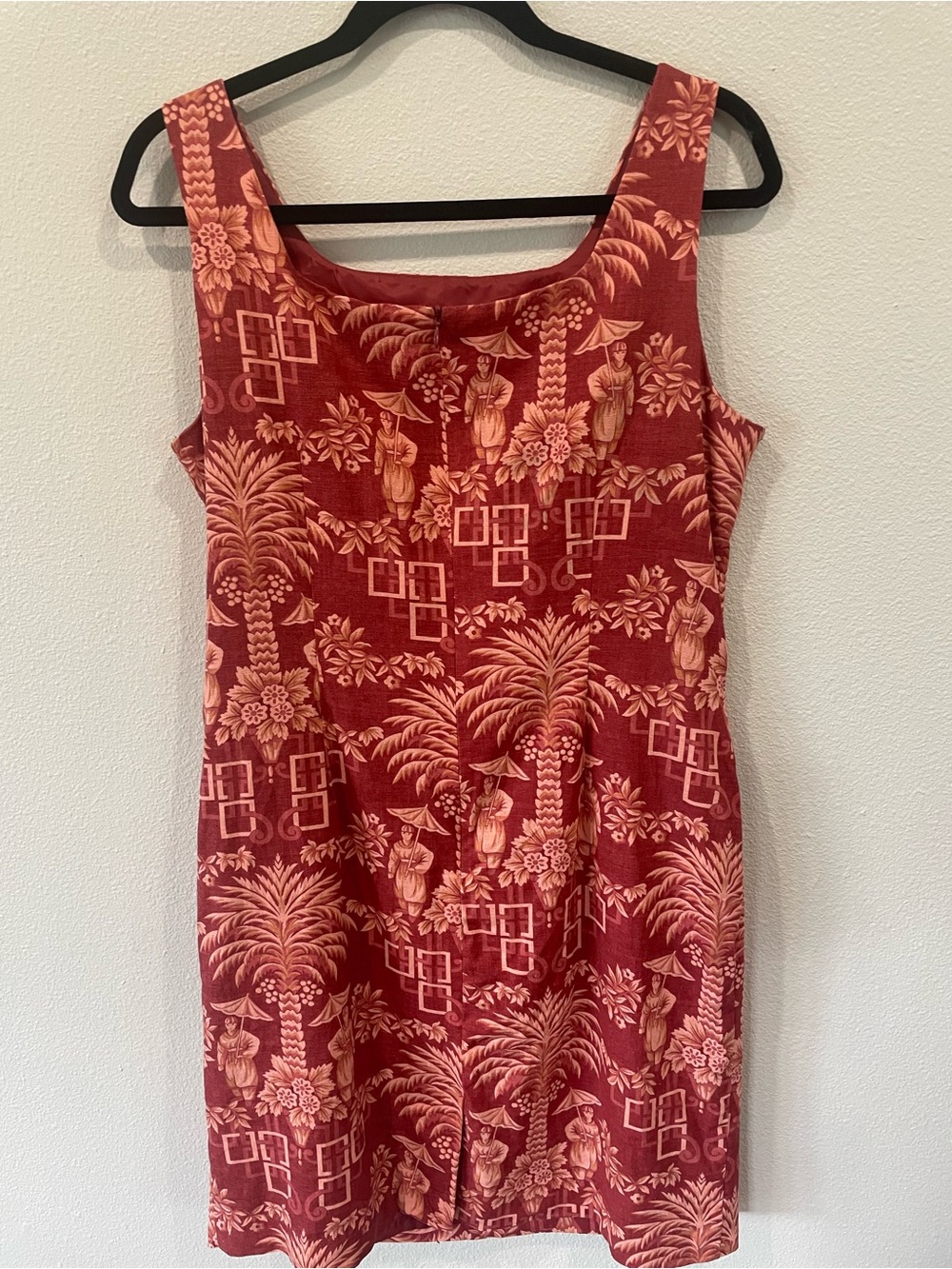 Virgo Vintage Lined Print Dress - Picture 11 of 13